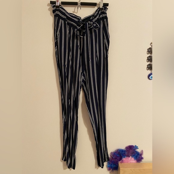 SLN Brand, Navy Blue trousers with white stripes, Size EU42 - Picture 1 of 2
